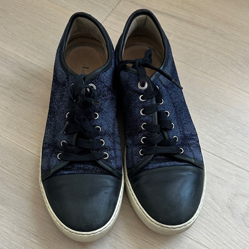 Lanvin Men's Black and Blue Casual Sneakers